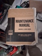 1962 Gmc Truck Original Shop Maintenance Manual Models 1000-5000
