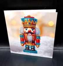Finished Diamond Art - Nutcracker Christmas Card