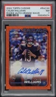 2024 Topps Chrome Rookie Auto Caleb Williams #RA-CWI Orange Wave 06/25 PSA 7 NM