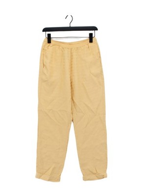 American Vintage Women's Trousers M Yellow Geometric 100% Viscose Tapered Chino