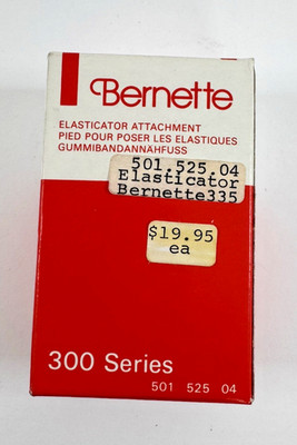 Bernina Elasticator Attachment Foot 501 525 04 Bernette 300/00 Series NEW in PKG