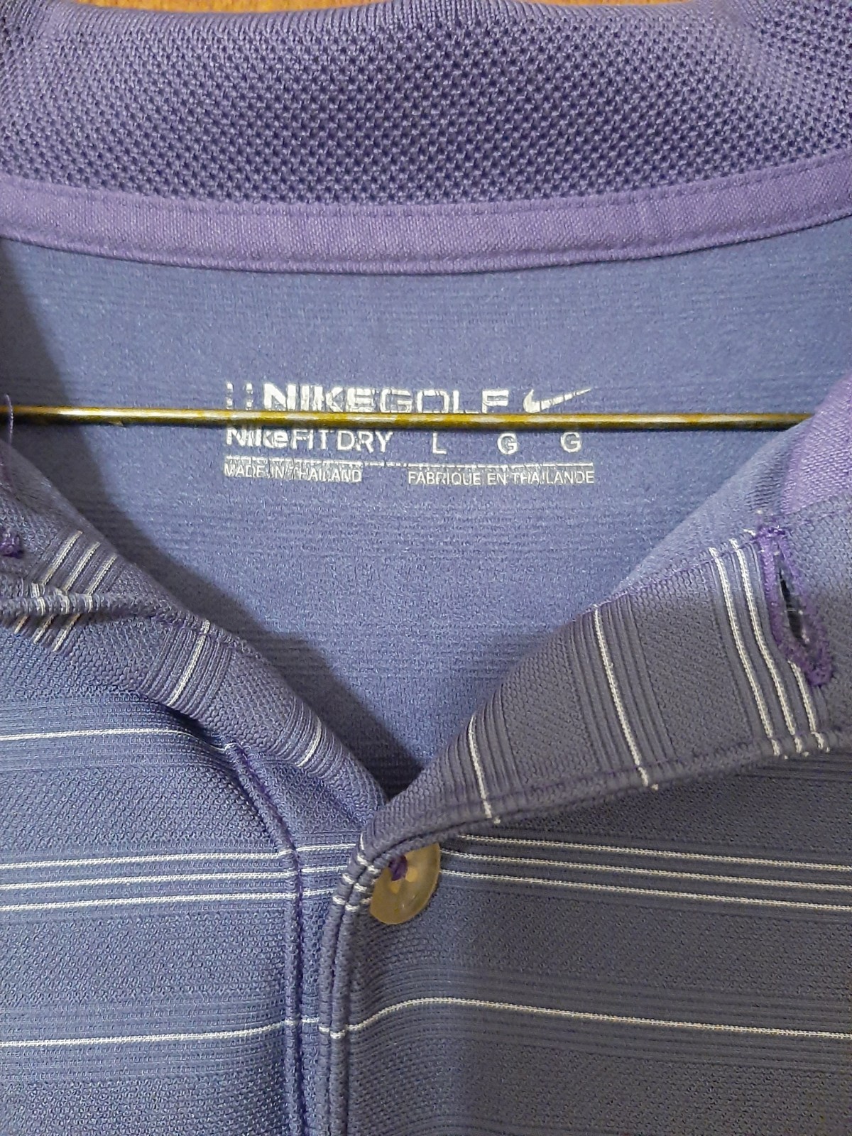 Nike Golf Mens Fit Dry Polo Purple Large thumbnail 4