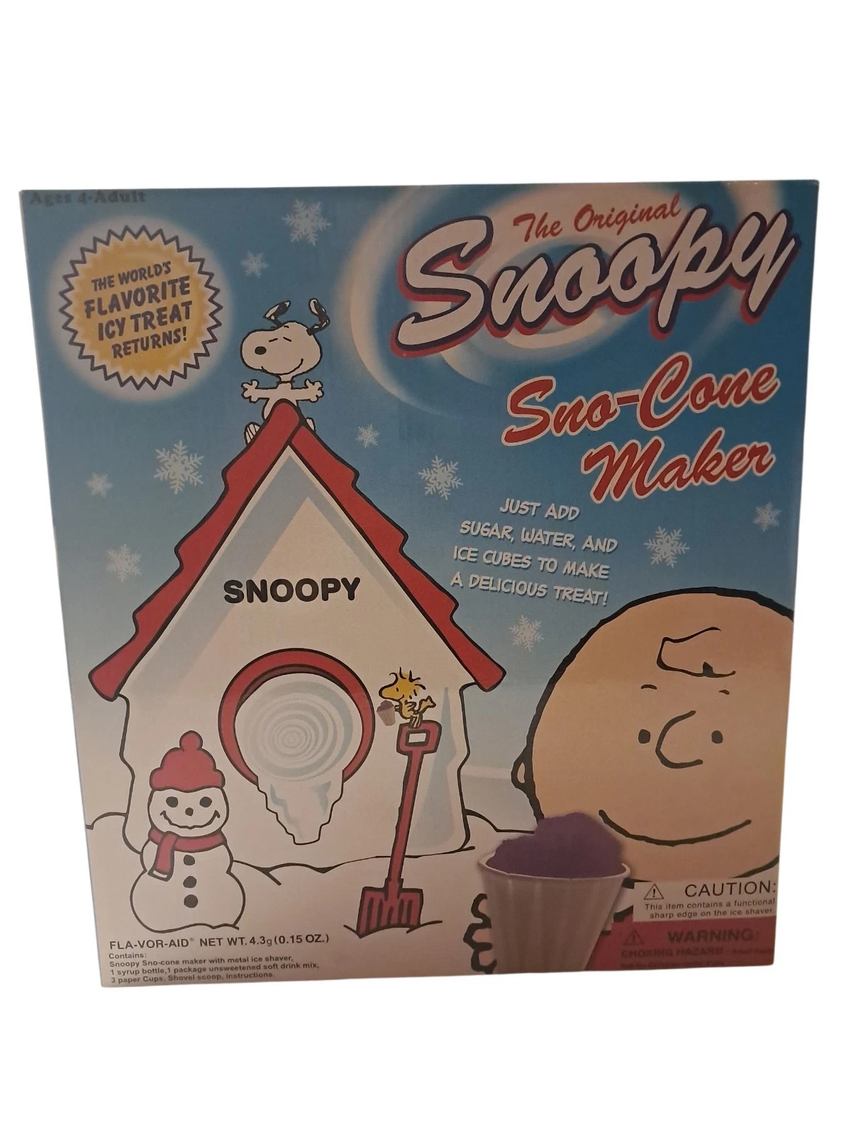 The ORIGINAL SNOOPY SNO-CONE MAKER STILL in the ORIGINAL BOX. New NEVER Used
