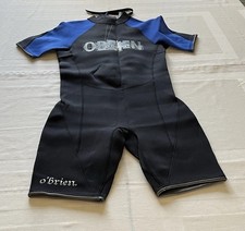 O'Brien Men's Black and Blue Short Wetsuit Size L