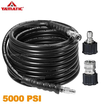 #ad YAMATIC 5000 PSI Rubber Pressure Washer Hose 3 8quot; Quick Connect for Hot Water $99.27