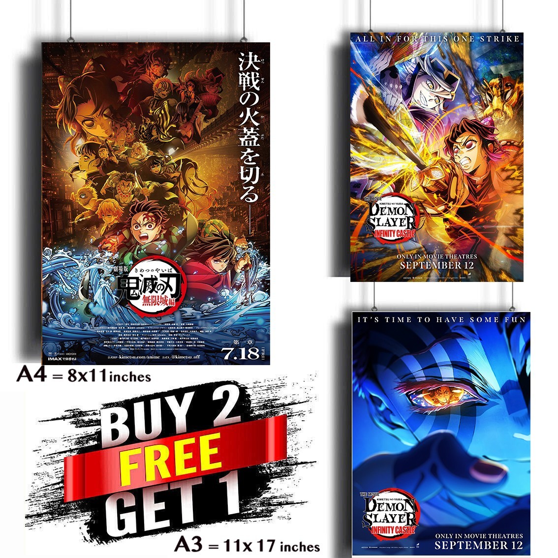 Demon Slayer Kimetsu No Yaiba Infinity Castle Cartel poster 2025