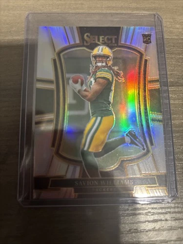 Savion Williams 2025 Panini Select Rookie Premier Level Silver Prizm Green Bay