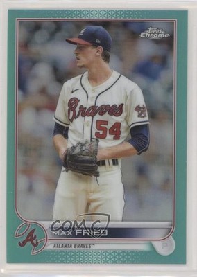 2022 Topps Chrome Aqua Refractor 33/199 Max Fried #75 1b8