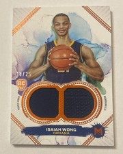 2023-24 Topps Motif Isaiah Wong #d 18/25 Player-Worn Duel Relic SP Insert