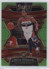 2019-20 Panini Select Concourse Neon Green Prizm 19/75 Justin Robinson #15 4f5