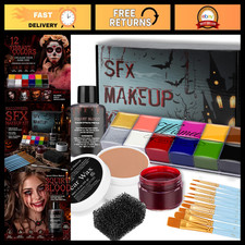 Professional SFX Makeup Kit - Face  Body Paint for Halloween  Cosplay