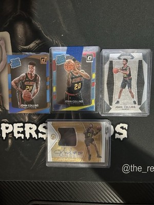 ￼2018-19 Panini Opulence John Collins Patch Auto 16/79. Prizm rookie & more