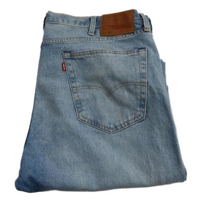 Levi Paket 501 Big E Straight Jeans Blau Taille 42 Bein 32 W42 L32 Button Fly (Q8865)