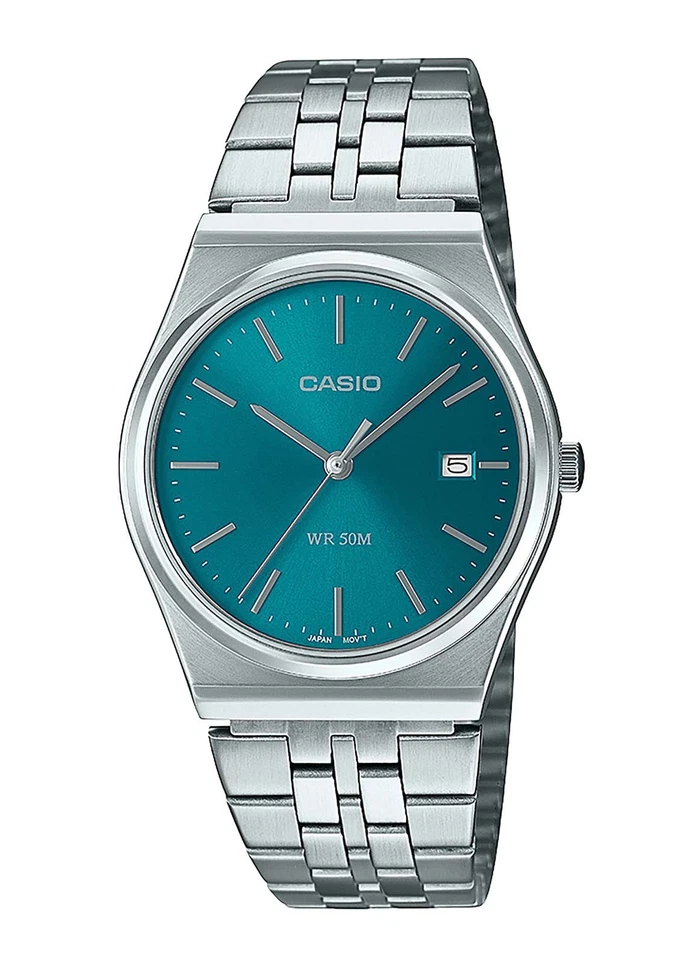 CASIO MTP-B145D-2A2VEF Herrenuhr/ Unisex Petrolblau Ø 35mm - Bild 1 von 1