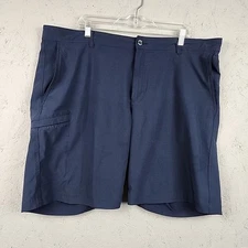 Columbia PFG Shorts Mens 42 Blue Fishing Lightweight Preformance Logo Cargo 