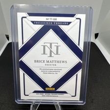 2025 National Treasures Brice Matthews Treasured Threads * /99 * Astros