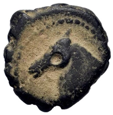 Seleukid Kings. Demetrios I Soter (162-150 BC). Æ. Horse & Elephant Heads. a3134