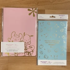 Sanrio 416 Sticker Book & Journal Set Hello Kitty and Friends x Erin Condren New