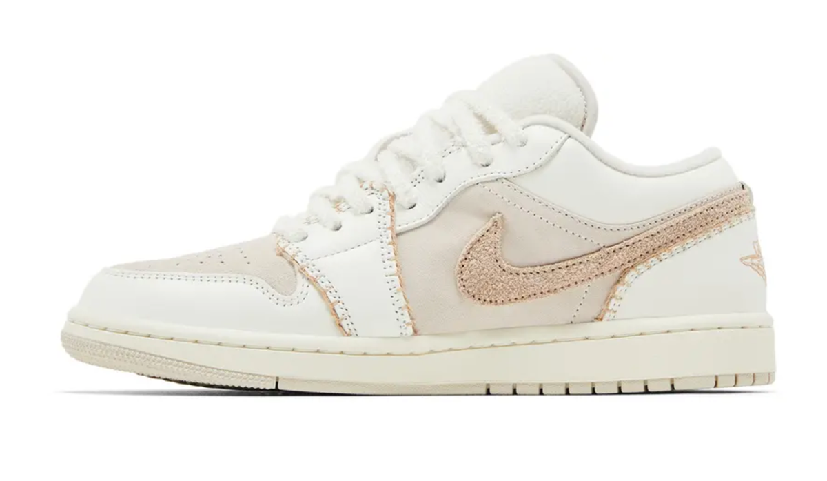 SIZE 8 - NIKE Wmns Air Jordan 1 Low 'Hemp' HV4268-120 SNEAKERS
