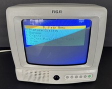 RCA TV Gaming CRT 9" Inch Retro Model E09344 With Remote Tested Working Vintage
