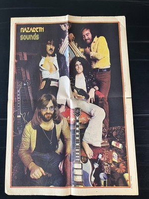 NAZARETH XL POSTER aus SOUNDS England von 1973 in Größe 60x42cm