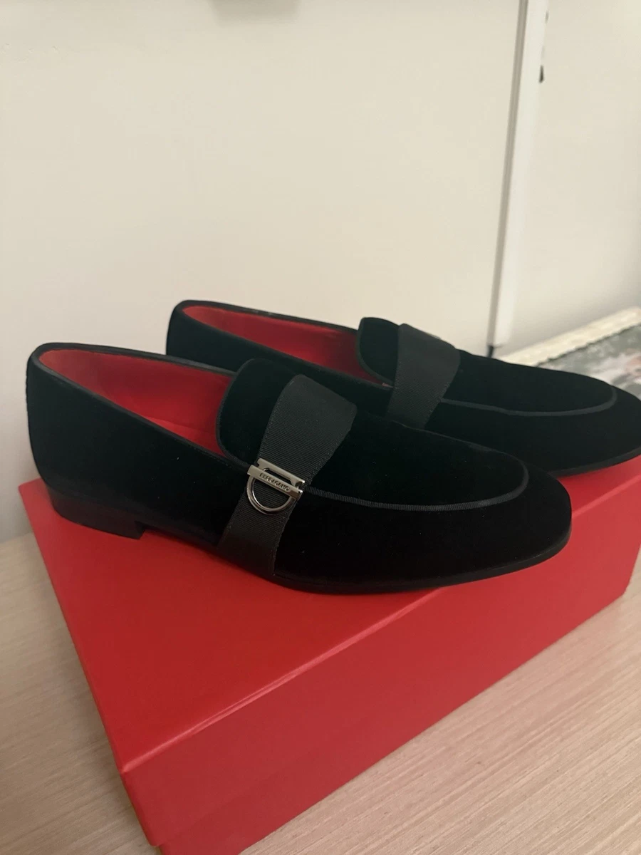Salvatore Ferragamo Black Suede Men display picture 1