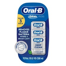 Oral B Glide Dental Floss Cool Mint 3 Pack
