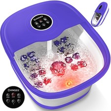 Collapsible Foot Spa with Heat, Remote Control, Temperature Control, Bubbles,...
