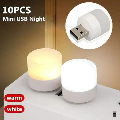 #ad USB Portable LED Mini Nights Light Small Round Lamp Computer Mobile Power $3.99