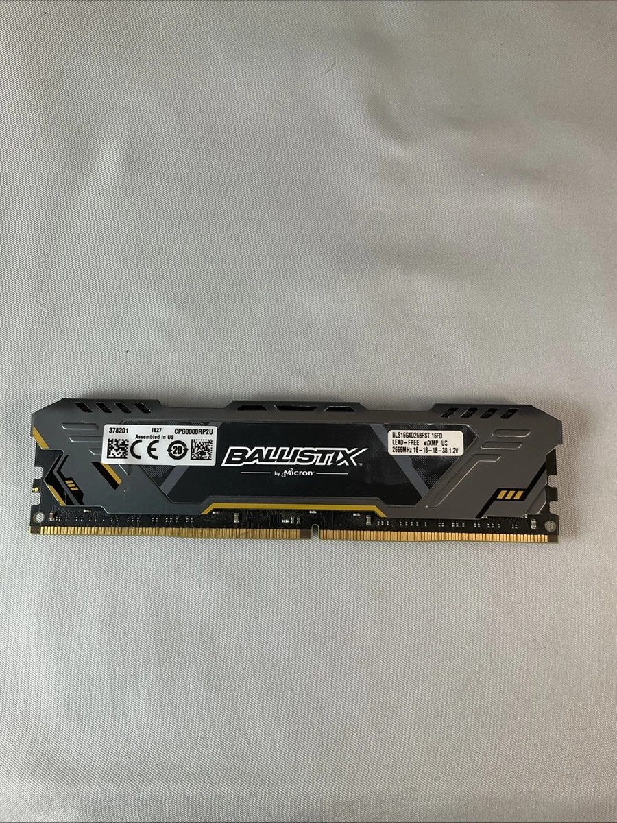 メモリー Ballistix Sport DDR4-21300 16GB Micron Ballistix PC4-21300 (DDR4-2666) Bus Speed DDR4 SDRAM Memory (RAM