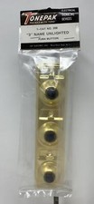 Lee Electric 208 Black Tonepak Three Family Unlighted Push Button For Doorbell