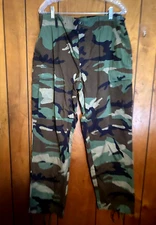 US Army Men’s Camouflage Woodland Cargo Pants Medium REG Combat Military