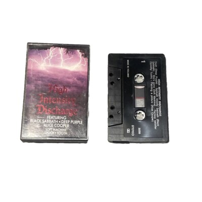 High Intensity Discharge Cassette Tape Black Sabbath Alice Cooper Deep Purple