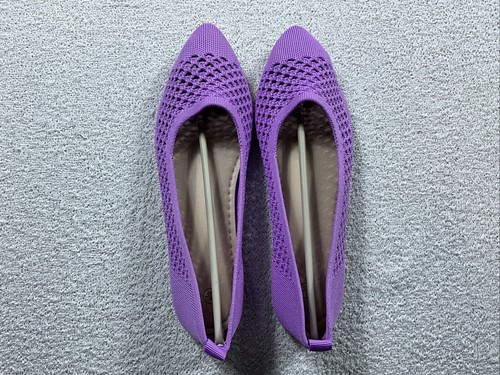 Hash Bubbie Womens Flats Shoes Purple Crochet US9 83099-HA - Picture 5 of 6