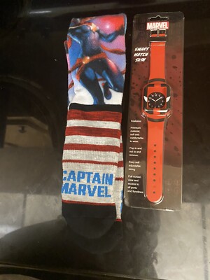 Marvel Crew Socks And Watchband Kids Set