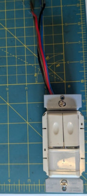 Legrand Occupancy Sensor OSR300S-I 120/277 Dual Relay PIR Wall Switch Ivory