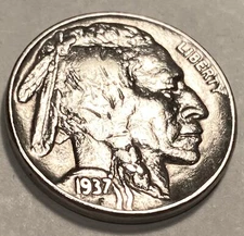 1937 Buffalo Nickel Free Shipping NICE BU +
