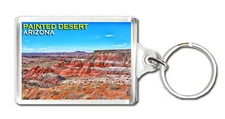 Painted Desert Arizona Keyring, Souvenir Keychain
