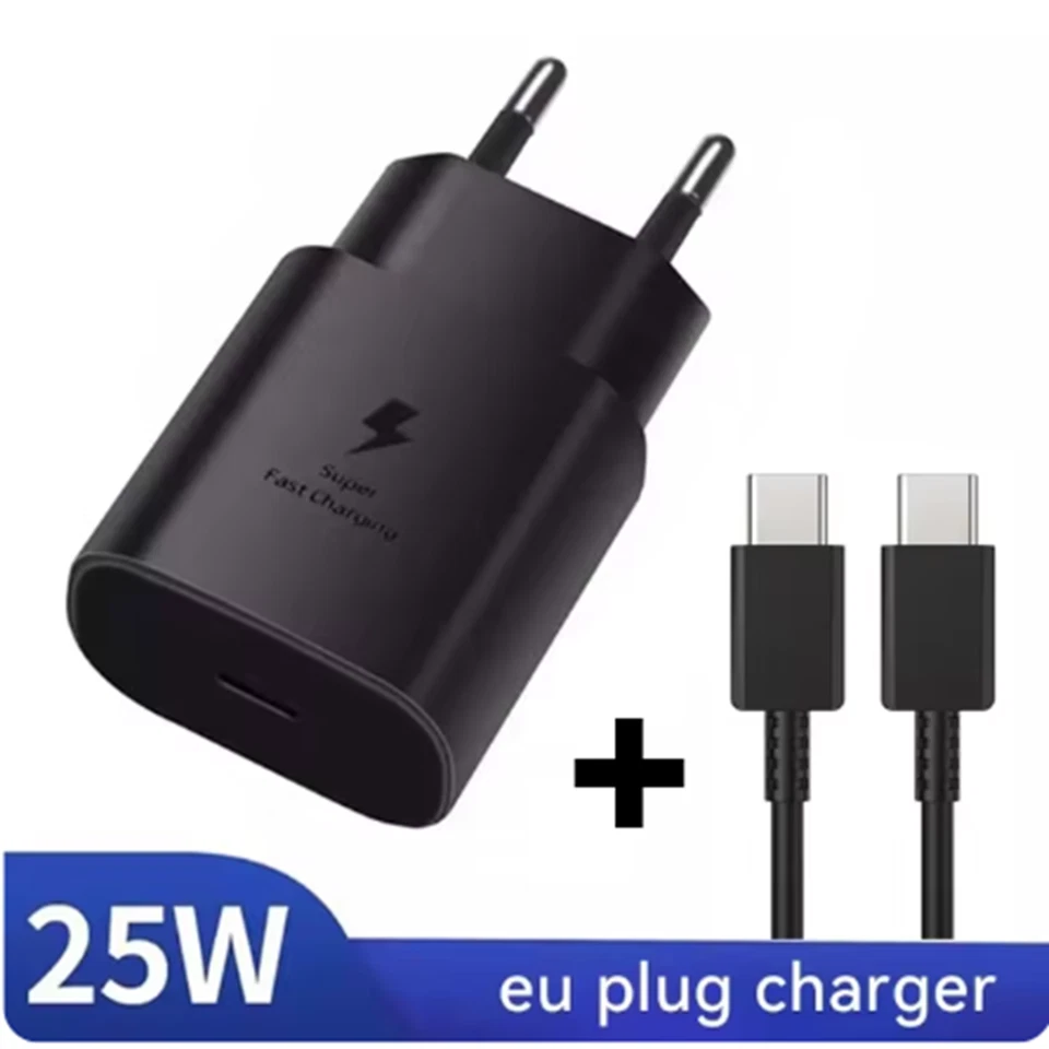 CARICATORE + CAVO 45 25 W PD RICARICA RAPIDA PER SAMSUNG S25 S24 S23 A14 A15 A16 - Immagine 3 di 4