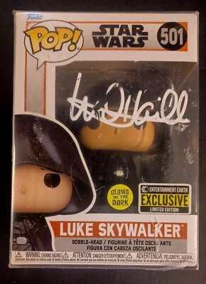 Luke Skywalker Funko Pop! Star Wars #501 W/ Mark Hamill Auto (Pro