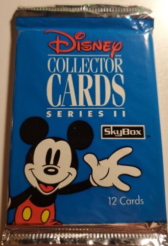 1992 Disney Collector Cards Series 2. One Pack. New Sealed Packs 12 Cards/Pack.  - Picture 1 of 2
