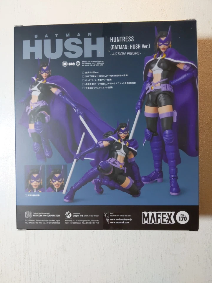 MAFEX Huntress No. 170 (Batman Hush Ver.) Figura de acción Medicom nueva precintada Foto 2 de 4