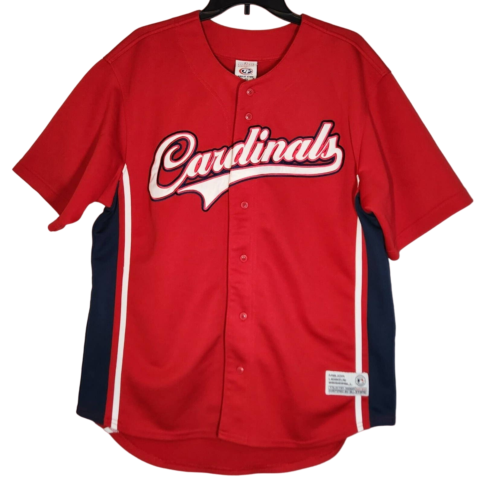 St Louis Cardinals Jersey MLB Pujols 5 Large Red Short Sleeve True Fan STITCHED