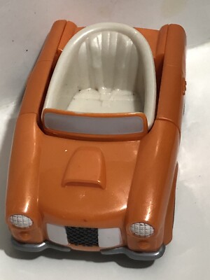 Goofy s Roadster Racer Orange Car Vehicle Figure Toy Disney Mickey Mouse T7