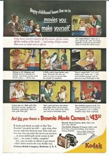 KODAK Brownie Movie Camera 1959 Original Magazine Print Ad