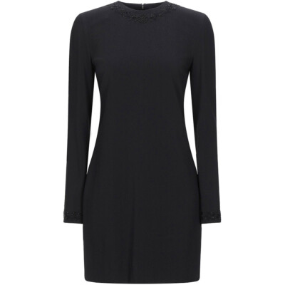DSQUARED2 Dress Floral Beaded Mini Dress Black Size 42 - RP £1495.00