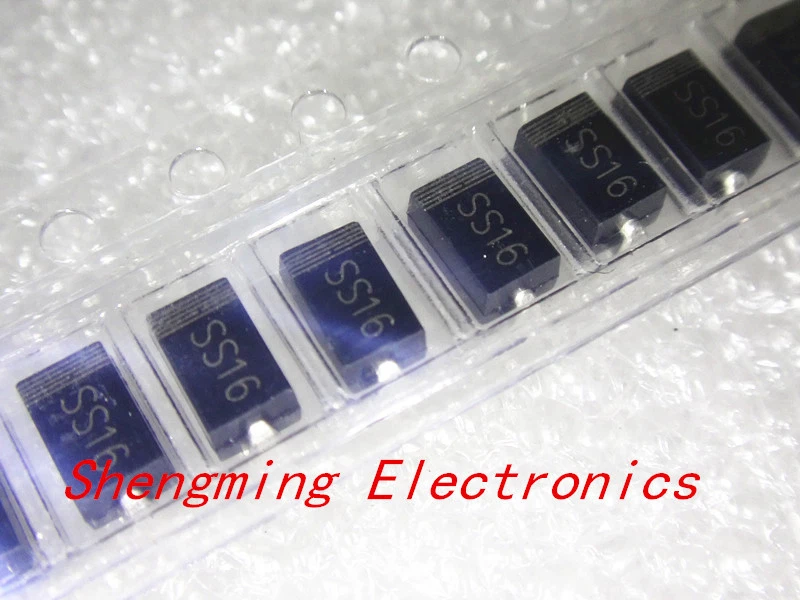 1000PCS SS16 SR160 SMA 60V 1A SMD Schottky diode - Bild 1 von 1