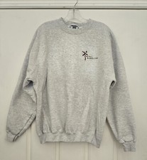Vintage Y2K LEE ULTRAWEIGHT Men L Gray L/S Pullover Sweatshirt Retail Mktng USA