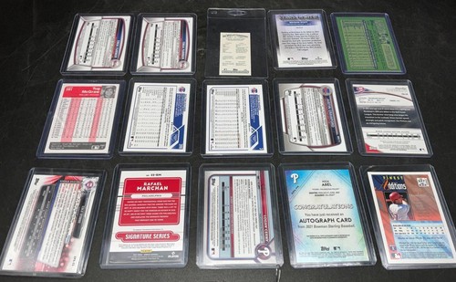 ASSORTED PHILLIES BASEBALL CARDS And GRADED 1989 UPPER DECK RANDY JOHNSON - Picture 4 of 4