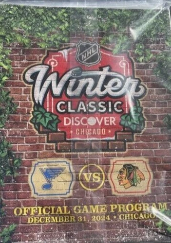 2025 WINTER CLASSIC OFFICIAL GAME PROGRAM ST. LOUIS BLUES VS CHICAGO BLACKHAWKS - Picture 1 of 1